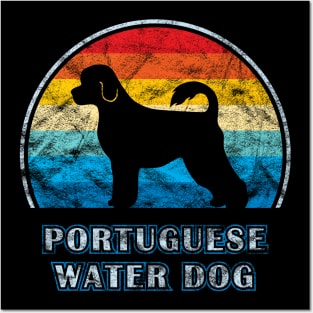 Portuguese Water Dog Vintage Design Posters and Art